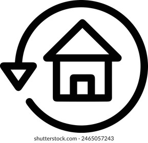 House icon symbol vector image