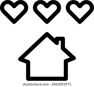 House icon symbol vector image
