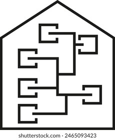 House icon symbol vector image