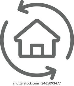 House icon symbol vector image