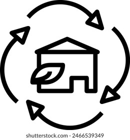 House icon symbol vector image