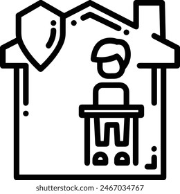 House icon symbol vector image