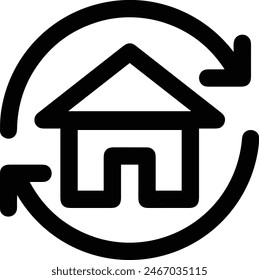 House icon symbol vector image