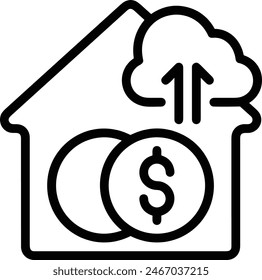 House icon symbol vector image