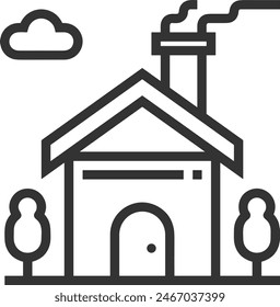 House icon symbol vector image