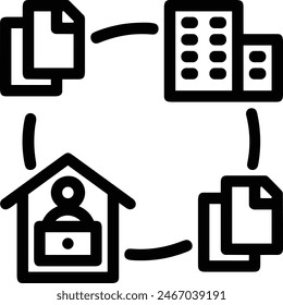 House icon symbol vector image