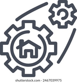 House icon symbol vector image