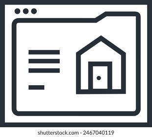 House icon symbol vector image
