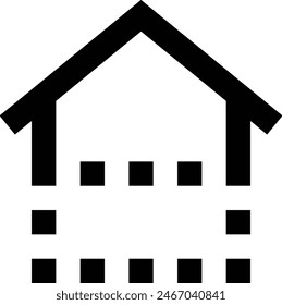 House icon symbol vector image