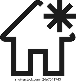House icon symbol vector image
