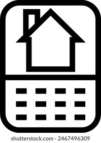 Haussymbol Symbol Vektorgrafik Bild