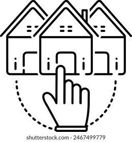 House icon symbol vector image