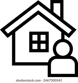 House icon symbol vector image