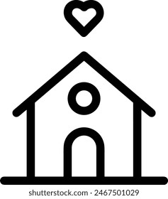House icon symbol vector image