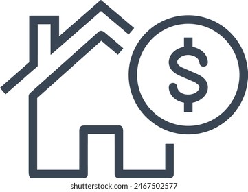 House icon symbol vector image