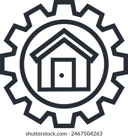 House icon symbol vector image
