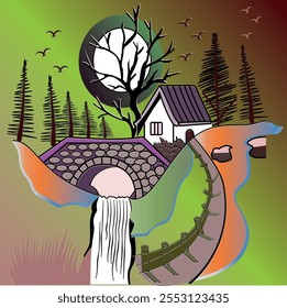 Haus Symbol Vorlage Design Vektorgrafik Illustration Bild Symbol