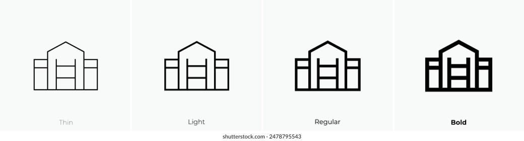 house icon. Thin, Light Regular And Bold style design isolated on white background
