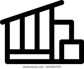 house icon. Thin Linear Style Design Isolated On White Background