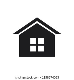 house icon in trendy flat design