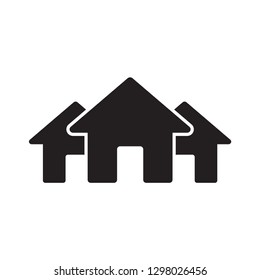 house icon in trendy flat design 