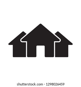 house icon in trendy flat design 