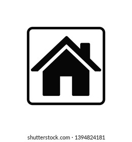 house icon trendy flat design