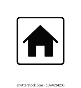 house icon trendy flat design