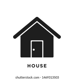 house icon in trendy flat design