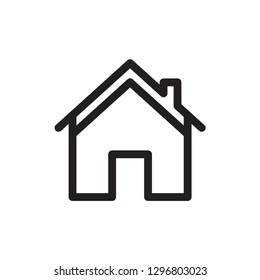 house icon in trendy flat style 