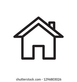 house icon in trendy flat style 