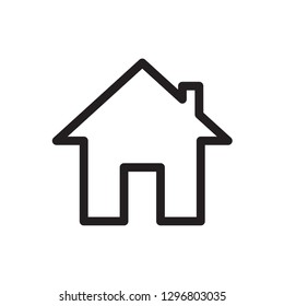 house icon in trendy flat style 