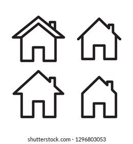 house icon in trendy flat style 