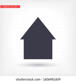House icon in trendy flat style isolated on background. Homepage symbol for your website house, logo, house, user interface. Vector illustration, EPS 10 house.