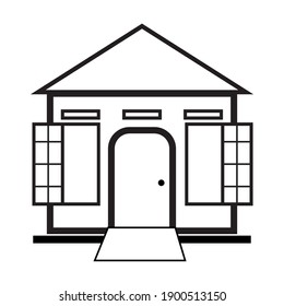 house icon in trendy flat style