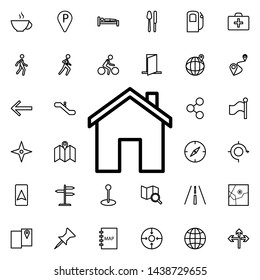 House icon. Universal set of navigation for website design and development, app development