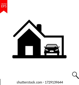 Vector de icono de la casa, arquitectura, casa
