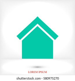 house icon, vector best flat icon, EPS