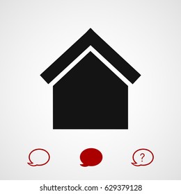 house icon, vector best flat icon, EPS