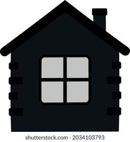 House icon vector. Building sign.