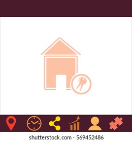 House  icon. Vector design. 