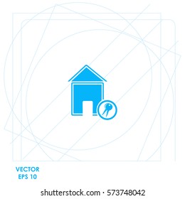 House  icon. Vector design.