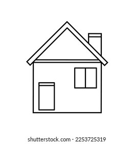 House icon vector design for coloring