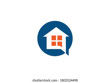 Vektorgrafik-Logo des Hauses