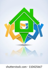 House Icon, vector eps10 illustration