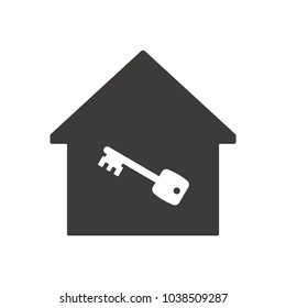 House  icon, vector, flat design