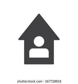 House Icon vector flat design