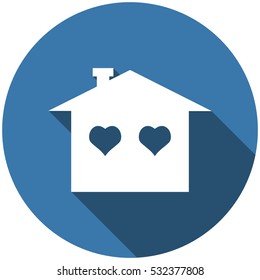 House Icon, vector flat design style