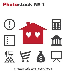 House Icon, vector flat design style
