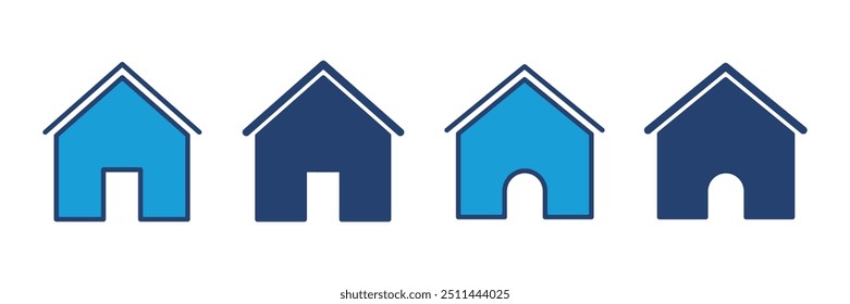Haussymbolvektor. Home-Symbol, Vektor